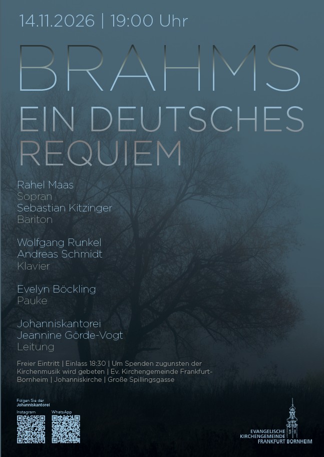 Konzert Johanniskantorei - Brahms-Ein deutsches Requiem